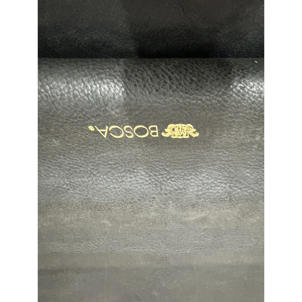 Bosca Flapover Briefcase Black‎